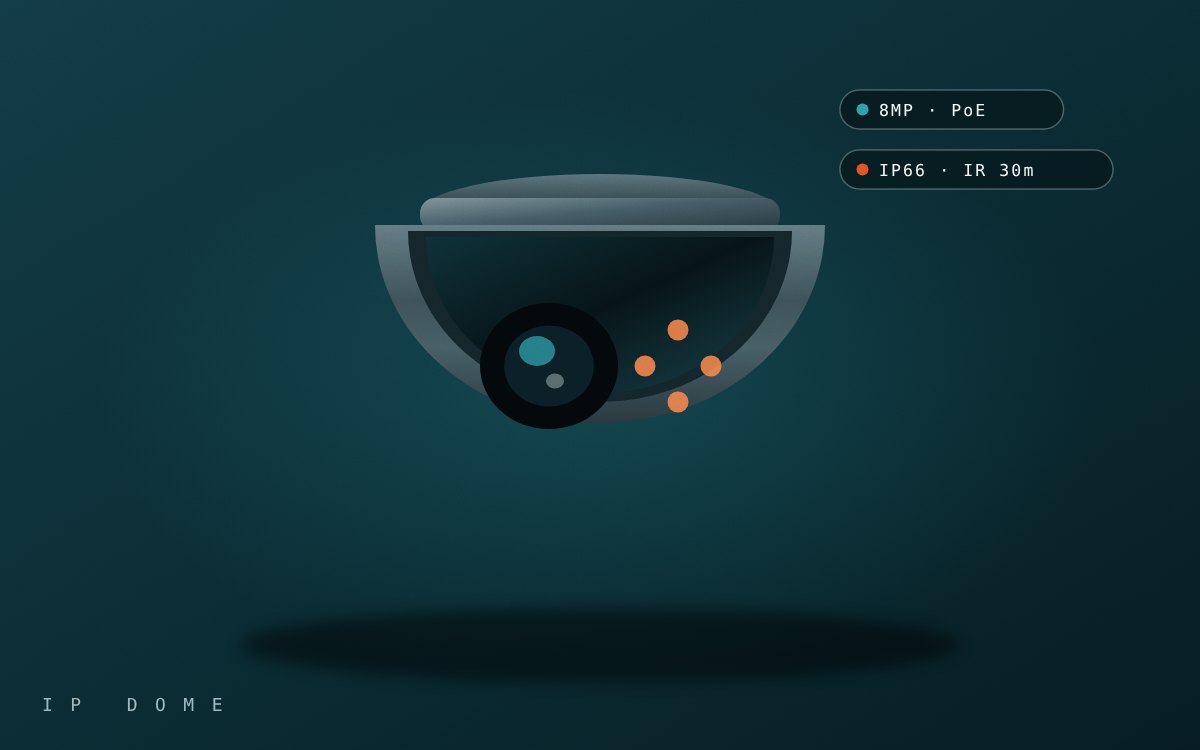 8MP IP dome camera